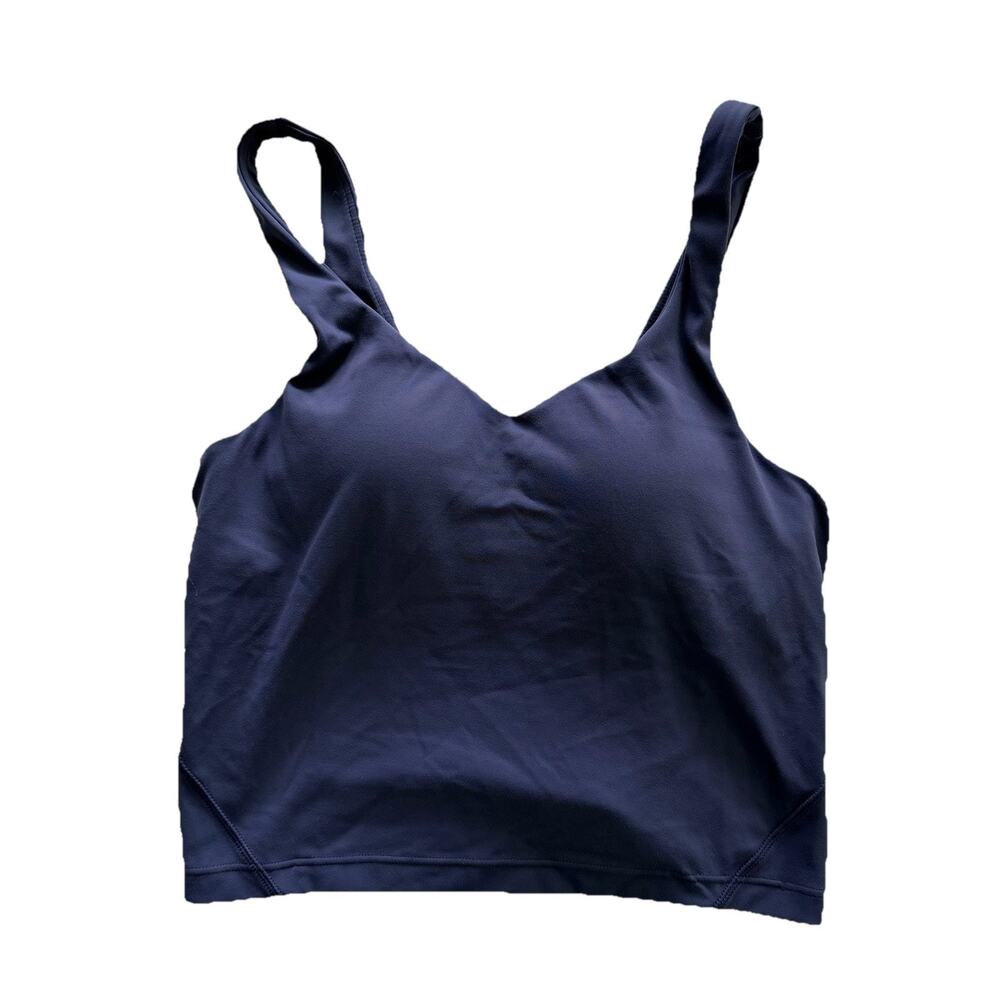 Quince Womens Purple Sportsbra Top Sz S Yoga Athleisure